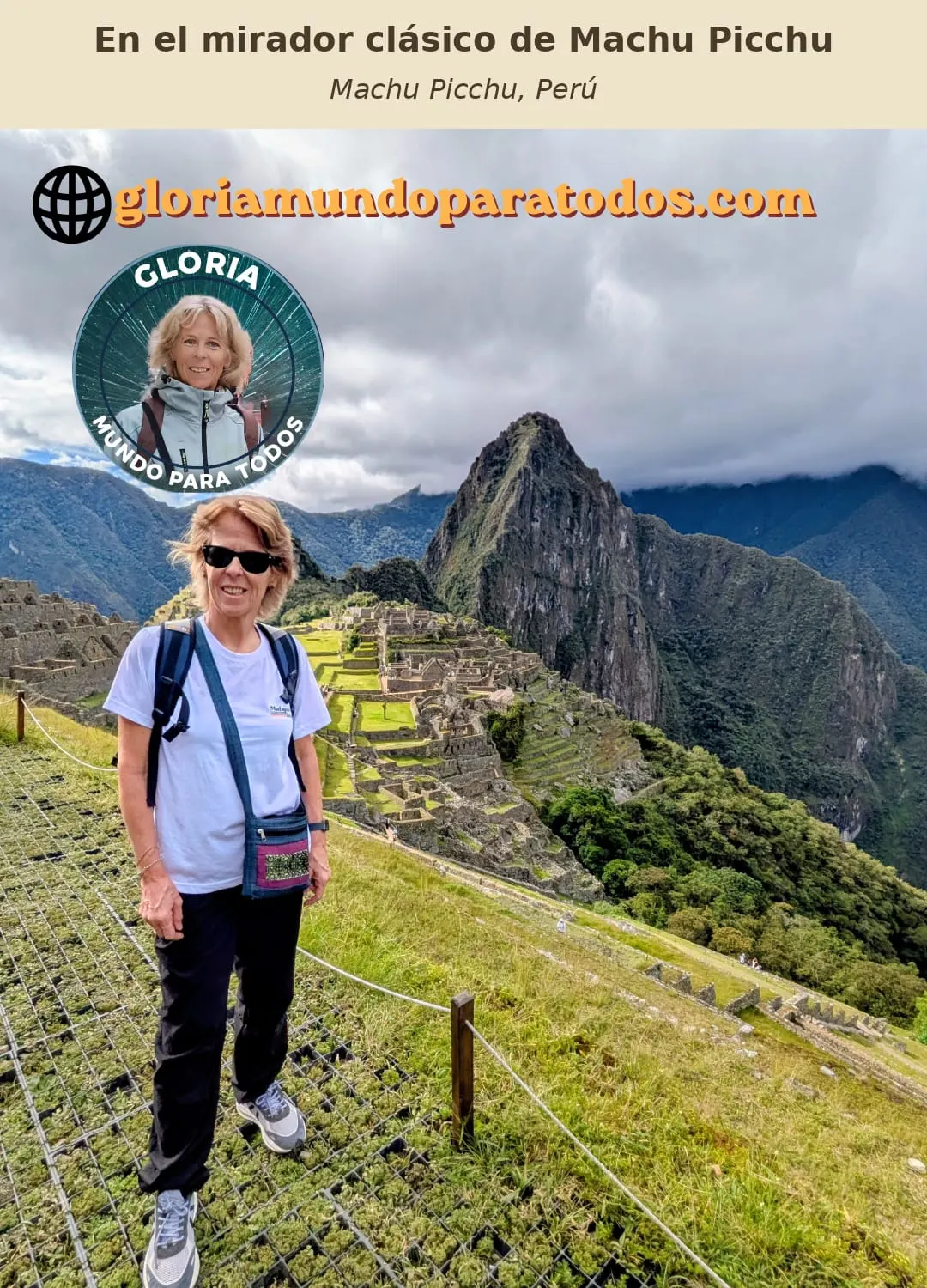 Gloria ante Machu Picchu